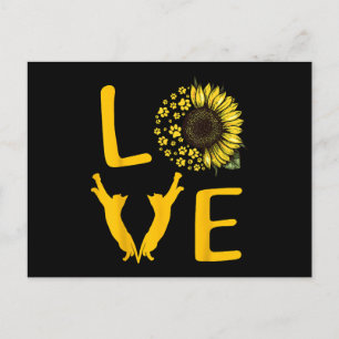 Cat Sunflower Gifts For Cat Lovers, Cat Mom Holiday Postcard