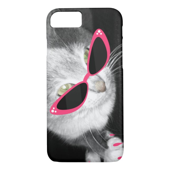 Cat Sunglasses i Phone 5 Case (Back)