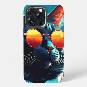CAT SUNGLASSES iPhone 13 Pro Slim Fit Case, Glossy Case