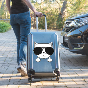 Cat Sunglasses Middle Finger