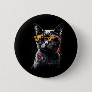Cat Sungles - Pet Animal Art Cat  2 Inch Round Button