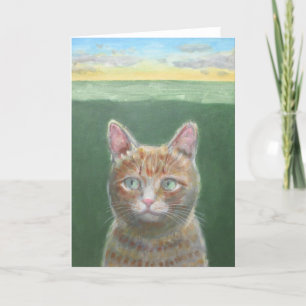 Cat Sunset Card