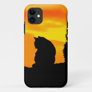Cat Sunset iPhone 11 Case