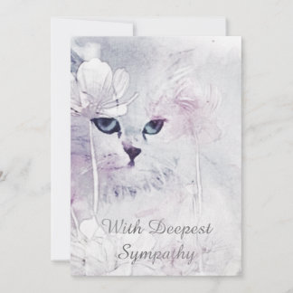 Cat Sympathy Card