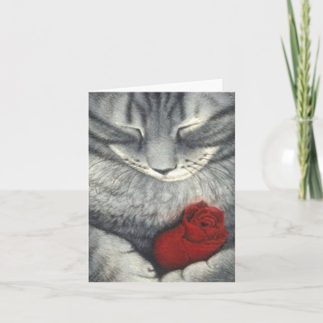 Cat Sympathy Note Card (Front)