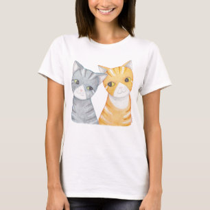 Cat T-shirt Orange Tabby Grey tabby Cats T-shirt