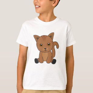 Cat Tabby Cute Cats Fur Nose Kittens T-Shirt
