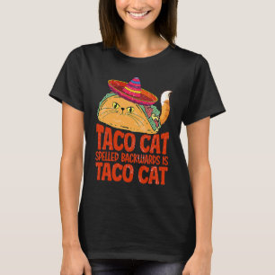 Cat & Taco Mexican FoodCat National Taco Day T-Shirt