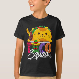Cat Taco Squad Cinco De Mayo Cute Funny Mexican Fo T-Shirt
