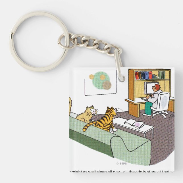 Cat Talk Keychain (Front)