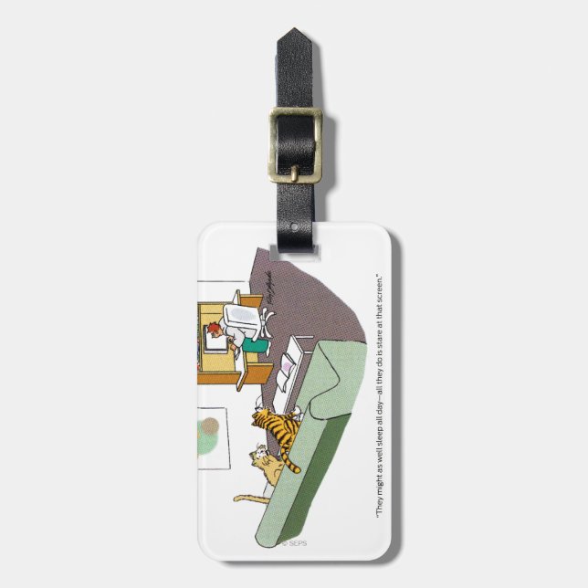 Cat Talk Luggage Tag (Front Vertical)