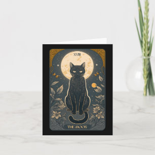 Cat Tarot Card, Moon Tarot Card Cat Mom Of Cats, C