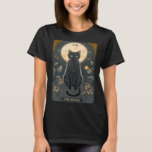 Cat Tarot Card Moon Tarot Card Cat Mom of Cats Cut T-Shirt