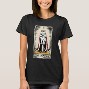 Cat Tarot Card The Emperor Cat Scratching Post Tre T-Shirt