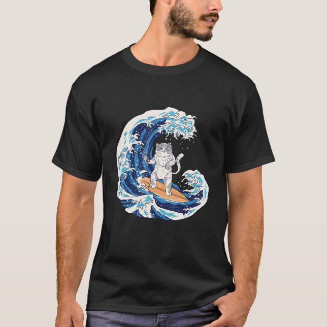 Cat Tarot   fish T-Shirt (Front)