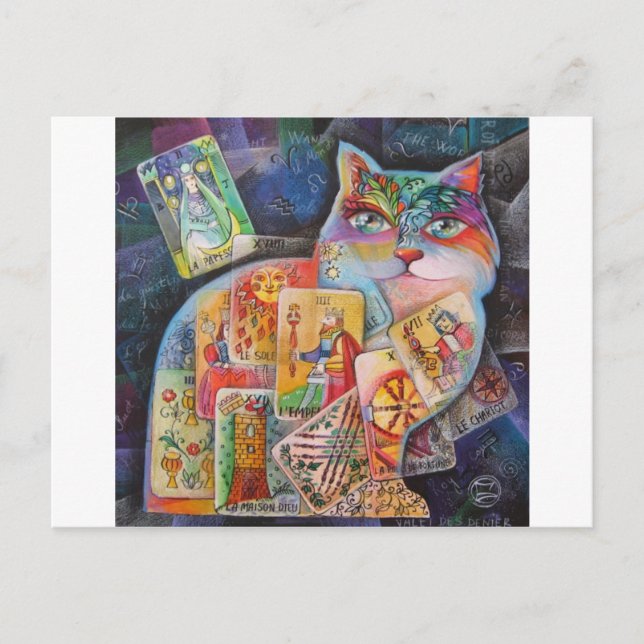 cat-tarot postcard (Front)