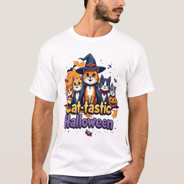 Cat-tastic Halloween T-Shirt (Front)