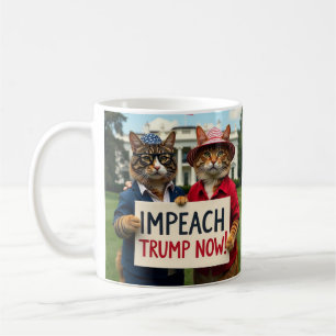 Cat Teachers say Impeach Trump Coffee Mug