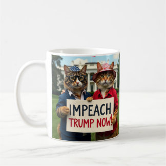 Cat Teachers say Impeach Trump  Coffee Mug