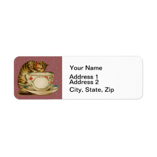 Cat Teacup Cute Vintage Victorian Pet Classic