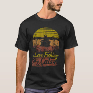 Cat Tee I Love Fishing Cats Present Bass Catfish T