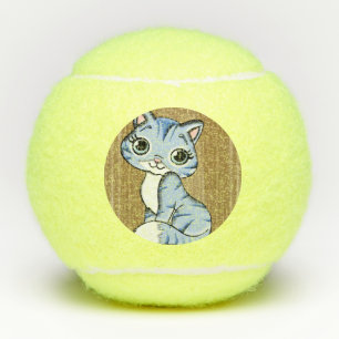 Cat Tennis Ball
