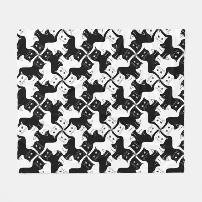 Cat Tessellation Blanket (Front (Horizontal))