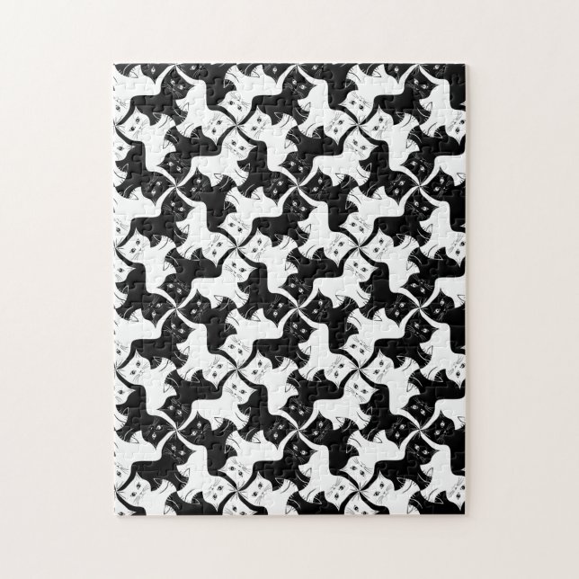 Cat Tessellation Puzzle (Vertical)