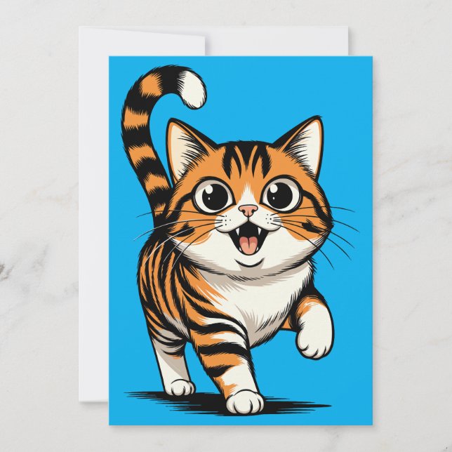 cat thank you card (Front)