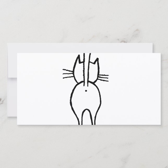 cat thank you card (Front)