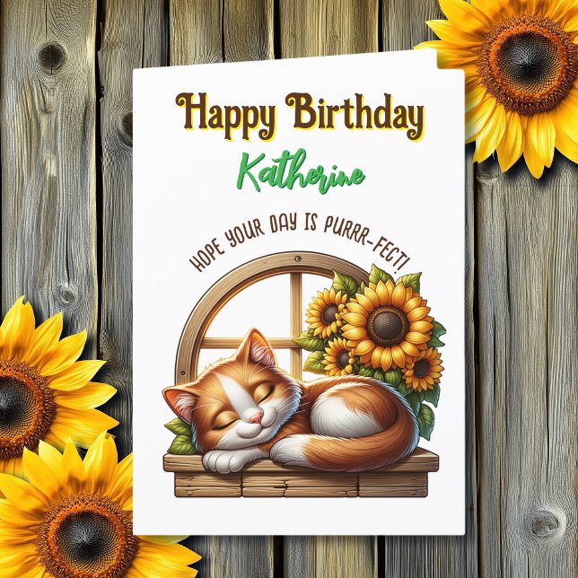 Cat Themed Birthday Card | Word Search Inside! (Creator Uploaded)