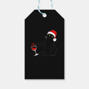 Cat Themed Christmas Sweater For Men Women Wine Lo Gift Tags