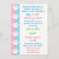 Cat Themed Gender Reveal Party