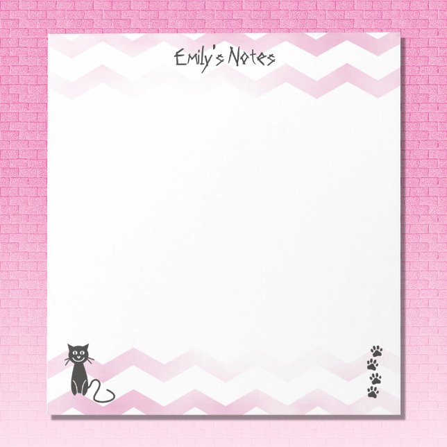 Cat themed Notepad (Depiction of Notepad Front)