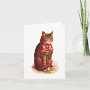 Cat Thinking of You Card - Customizable