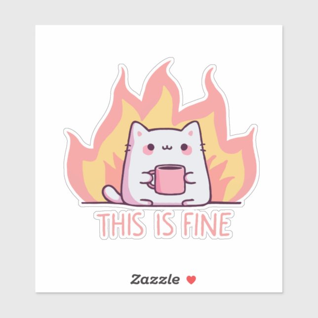 Cat, This Is Fine (Sheet)