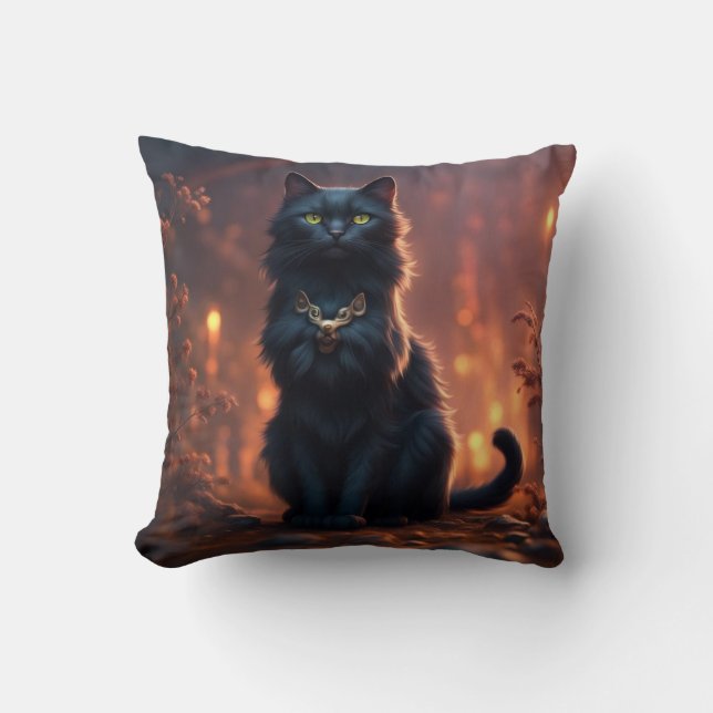 Cat Throw Pillow (Front)