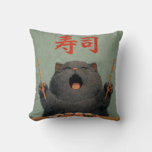 cat  throw pillow