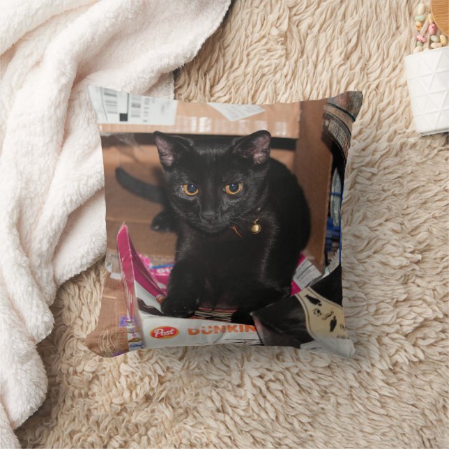 Cat Throw Pillow (Blanket)