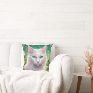 Cat Throw Pillow 20" x 20"