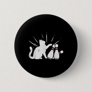 Cat Tipping Bowling Pins Fun Bowler Girls Kids Tod