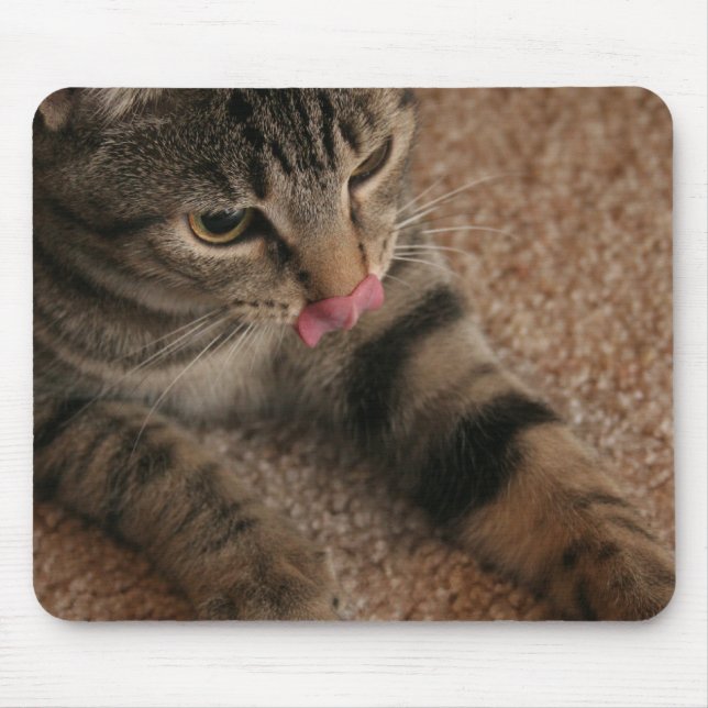 Cat Tongue Mouse Pad (Front)