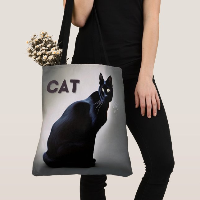 Cat Tote Bag (Close Up)