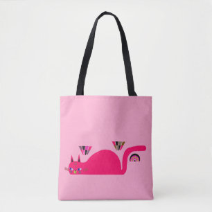 CAT TOTE SHOPPING BAG