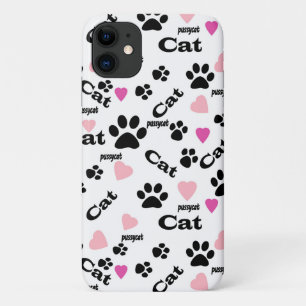 Cat tracks iPhone 11 case
