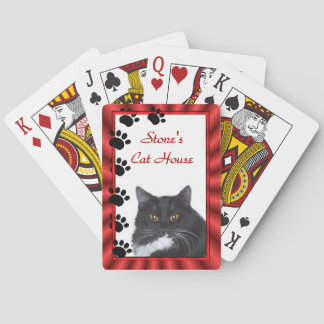 Cat Tracks Playing Cards - personalize