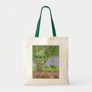 Cat Tree House Tote Bag