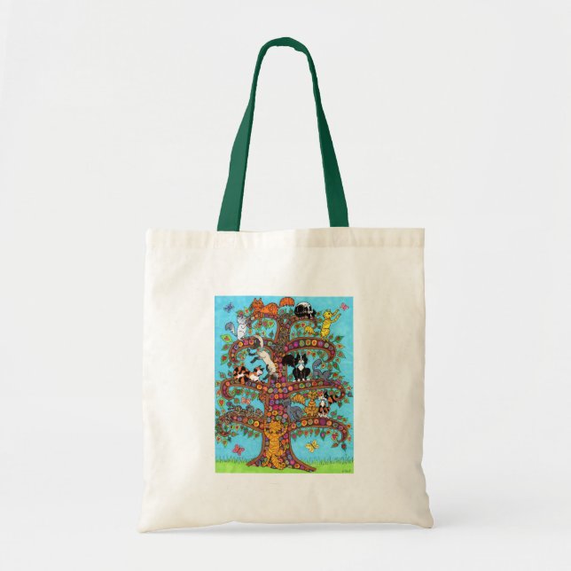Cat Tree of Life 2 Tote Bag (Front)
