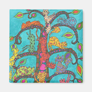 Cat Tree of Life Magnet