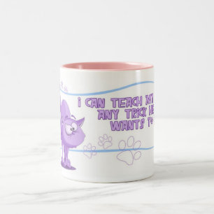 Cat Tricks Two-Tone Coffee Mug